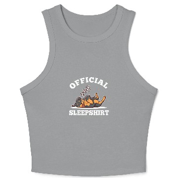 Discover Rottweiler Pet Official sleep Crop Tank Top