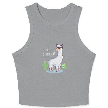 Discover Llama Pet No Problama 63 Crop Tank Top