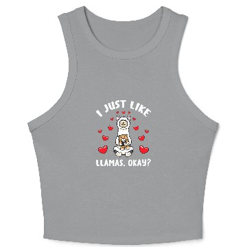 Discover Llama Pet Stuffed Animal Lama Alpaca Crop Tank Top
