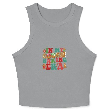Discover In My Cookie Baking Era Baker Christmas Cookie Baking Crew Crop Tank Top