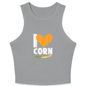 Discover I Love Corn Grain Kernel Maize Lover Corn Farmer 21 Crop Tank Top