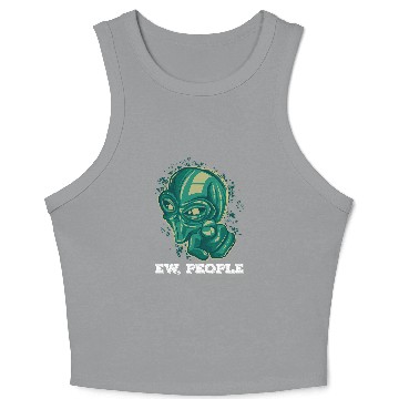 Discover Aliens UFO Ew People Crop Tank Top