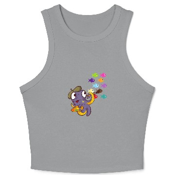 Discover Octopus Pet tentacles Drawing Crop Tank Top