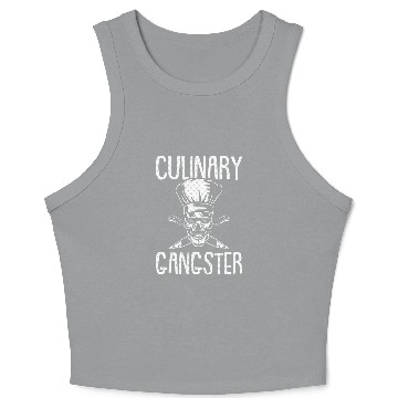 Discover Culinary Gangster Chef Kitchen Staff Baker Cook Ing Gift Crop Tank Top