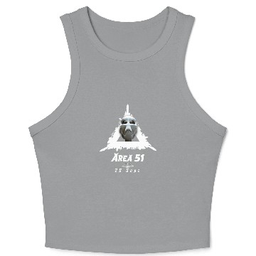Discover Aliens UFO Area 51 Alien 22 Crop Tank Top