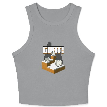 Discover Goats Pet Minecraft Goats Mountaintop Crop Tank Top