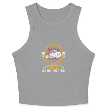 Discover Bulldozer Fun Mens Wheel Loader Construction Worker Construction Site Construction Crop Tank Top