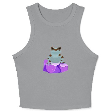 Discover Frog Pet Crystal Amethyst Gemstone for Toad Owners Crop Tank Top