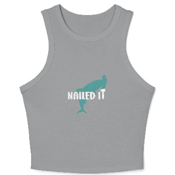 Discover Shark Pet Nailed It Hammerhead Shark 2 Crop Tank Top