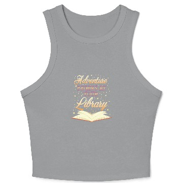 Discover Book Fun Adventure Begins At Your Library Summer Reading Program 04 07 Crop Tank Top
