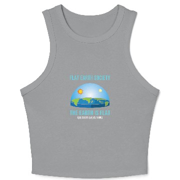 Discover Flat Earth Society 2Flat Earth Map Model Globe 21 Crop Tank Top