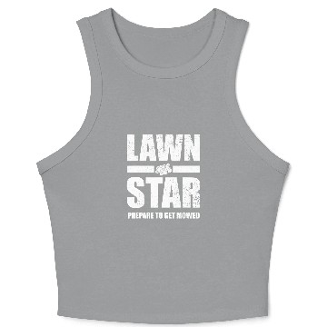 Discover Lawn Mower Fun Corn Star Yard Work Lawn Tractor Crop Tank Top