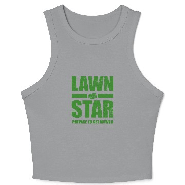 Discover Lawn Mower Fun Corn Star Yard Work Lawn Tractor 1 Crop Tank Top