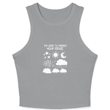 Discover Meteorologist Predict Your Picnic Weathermen Storm Chasing Crop Tank Top