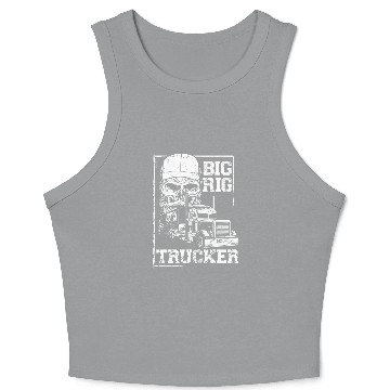 Discover Truck Fun Driver vintages Big Rig Trucker Crop Tank Top