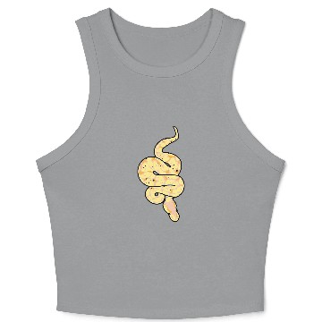 Discover Python Pet Snake Lover Reptile Banana Ball Python Funny Noodle Reptile Crop Tank Top