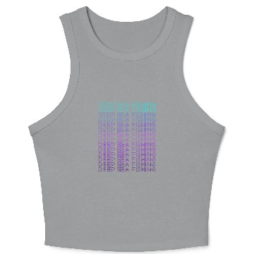 Discover Fishing Fun Deep Sea Fishing Crop Tank Top