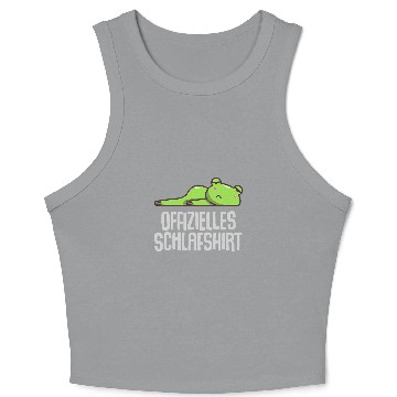 Discover Frog Pet Official Sleep Pyjamas Frog Toad Funny Crop Tank Top