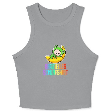 Discover Frog Pet Official Sleep Pyjamas Frog Toad Funny Gift 6 Crop Tank Top