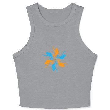 Discover Chameleon Pet Animal Mandala Pattern 1 Crop Tank Top