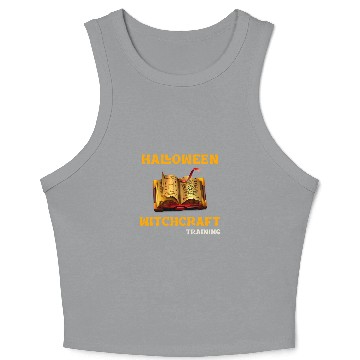 Discover Book Fun Novelty Witchcraft Spell Book Witch in Training Crop Tank Top