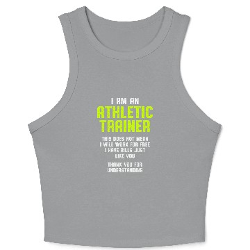 Discover Athletic Trainer Gym Coachs frees Wellness Coaching Crop Tank Top