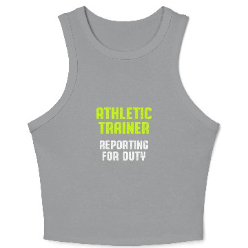 Discover Athletic Trainer Gym Coachs Reporting Wellness Coaching Crop Tank Top