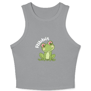 Discover Frog Pet Ribbit Cute Kawaii Frog Toad Catcher Frog Lover Crop Tank Top