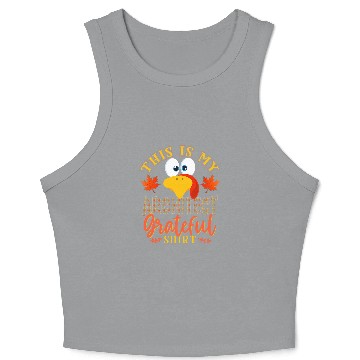 Discover Thanksgiving Turkey This Is My Architect Grateful Crop Tank Top
