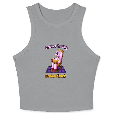 Discover Unicorn Pet Reading Do Not Disturb 2 Crop Tank Top