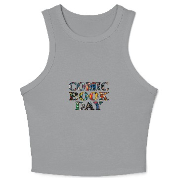 Discover Book Fun Comic Book Comic Con Crop Tank Top