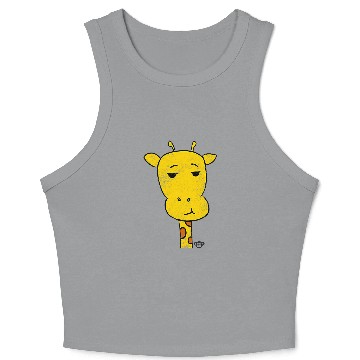 Discover Giraffe Pet Face 9 Crop Tank Top