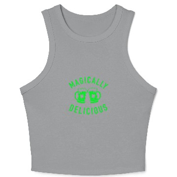 Discover Beer Fun Magically Delicious Funny St Patrick Day Drinking Beer Crop Tank Top
