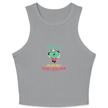 Discover Frog Pet Listen to Children Music Frog Toad Crop Tank Top