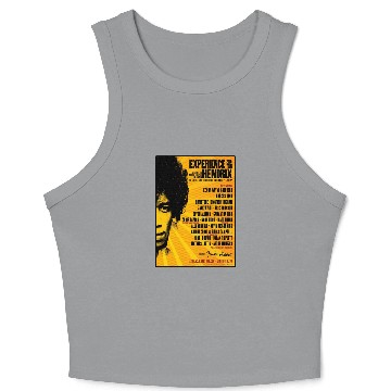 Discover Jimi Hendrix Experience 2025 Iconic Rock Tour Crop Tank Top