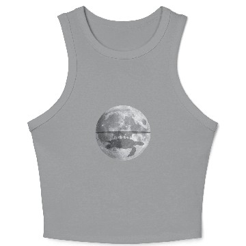 Discover Elephant Pet Flat Earth Theory Elephant Turtle Crop Tank Top