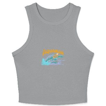 Discover Aquaman Aqua Swim Crop Tank Top