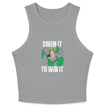 Discover Aquaman Swim It Crop Tank Top