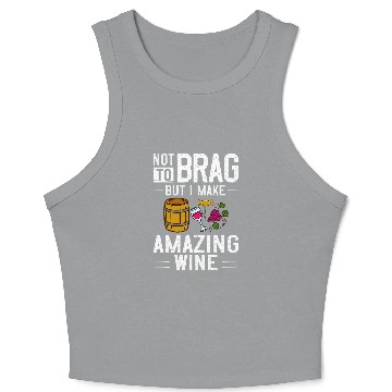 Discover Wines Fun Making Winemaker Vineyard Grape Beginner Winery 1 Crop Tank Top