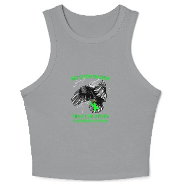 Discover Be Stronger Than The Storm Manic Depression Crop Tank Top