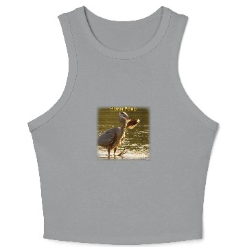 Discover Fishing Great Blue Heron 1 Crop Tank Top