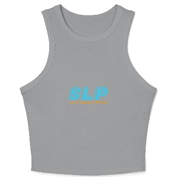 Discover Speech Therapy Speech Language Pathologist Therapist SLP 3 Crop Tank Top