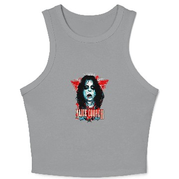 Discover ALICE COOPER Print Crop Tank Top