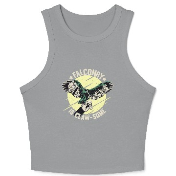 Discover FALCONRY Falcon Bird Hunting Crop Tank Top