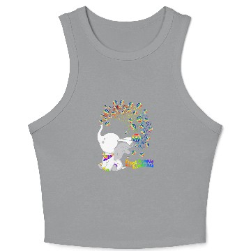 Discover Elephant Pet treat people with kindness Crop Tank Top