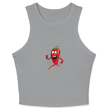 Discover Chili Runner Pepper Hot Chilli Marathon Running Kawaii Crop Tank Top
