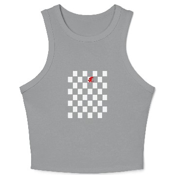 Discover Dragon Pet Ska Music Punk Checkerboard Crop Tank Top