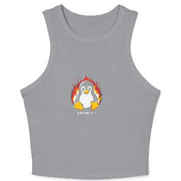Discover Penguin Pet Funny Linux Penguin Tux Computer Science Idea Crop Tank Top