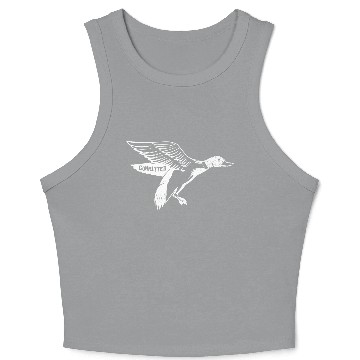 Discover Duck Hunting Committed Waterfowl Duck Crop Tank Top