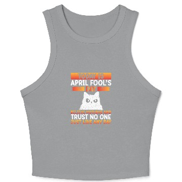 Discover Owl Pet April Fools Day Grumpy Owl Crop Tank Top